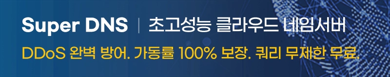 SuperDNS 초고성능 클라우드 네임서버 서비스